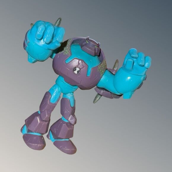 Articulating Playmates Ben 10 Shock Rock DNA Energy Alien Action Figure 5” B21 - Picture 6 of 7